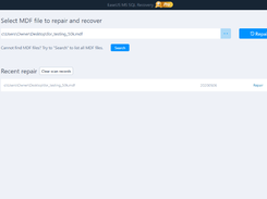 EaseUS MS SQL Recovery Screenshot 1