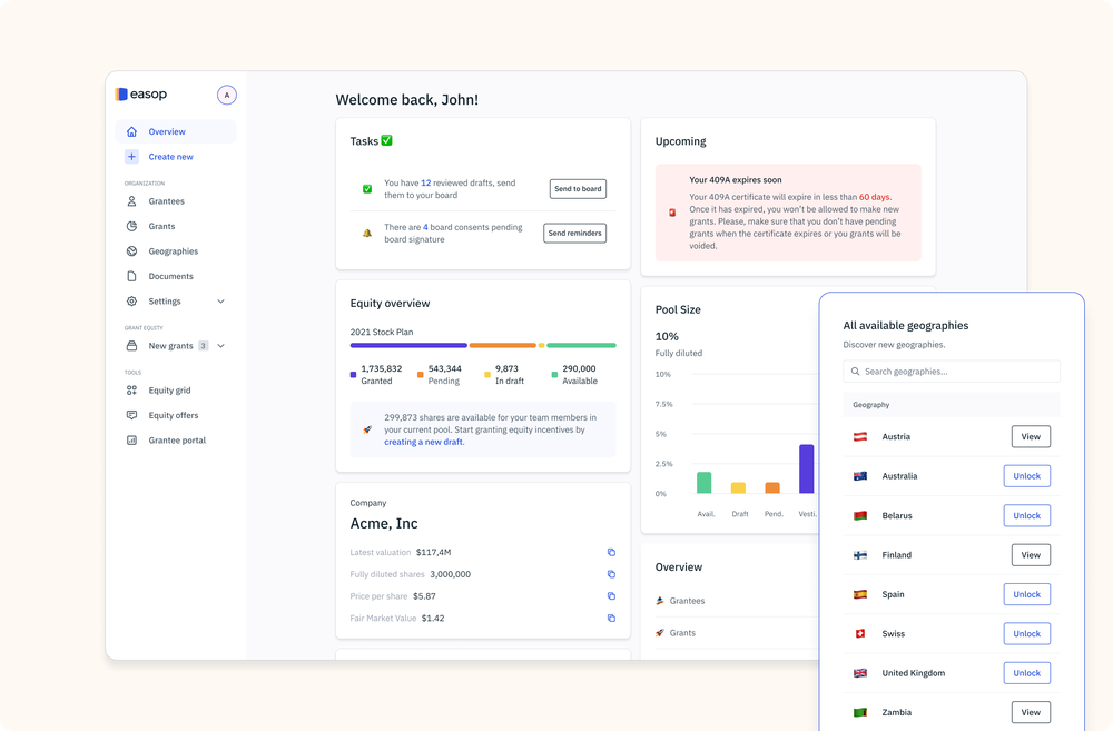 Easop Equity Dashboard