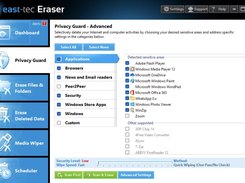 Using applications leaves behind sensitive traces like history, logins, and personal data. East-tec Eraser auto-detects and securely removes them to protect your privacy.