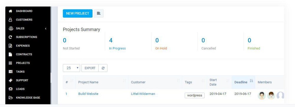 Easy CRM Screenshot 1