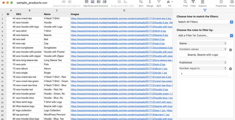 Easy CSV Editor Screenshot 1