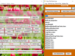 Easy File Shift searching for file in a specified folder