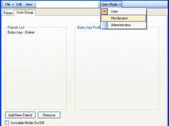 User Group Functions for adding and viewing Friends.