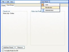 User Group Functions for adding and viewing Friends.