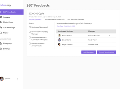 360 Degree Reviews - Easy and simple workflow to set up and execute 360 degree reviews.