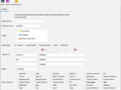 Export Document Data