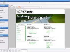 Main screen of EasyBloX Transport Suite Distribution