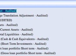 On line editable Chart of account