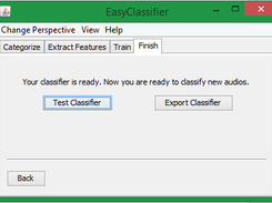 Finish creating classifier