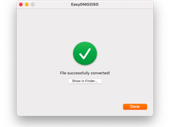 EasyDMG2ISO conversion completed
