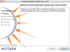 MacOS Installer: initial screen