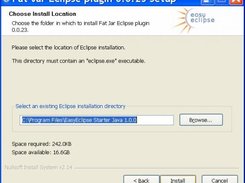 Windows Installer: plugin install location selection screen