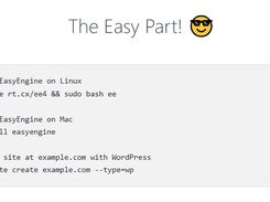 EasyEngine Screenshot 1