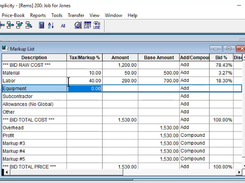 EasyEst Estimating Software Screenshot 1