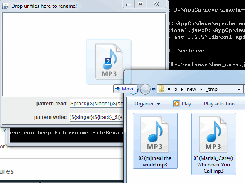 drag files
