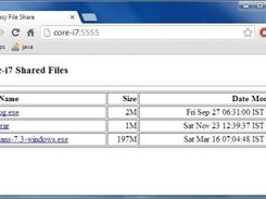 Downloading a shared file from web browser