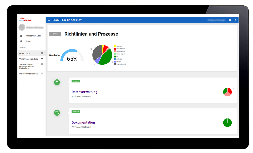 easyGDPR Screenshot 1