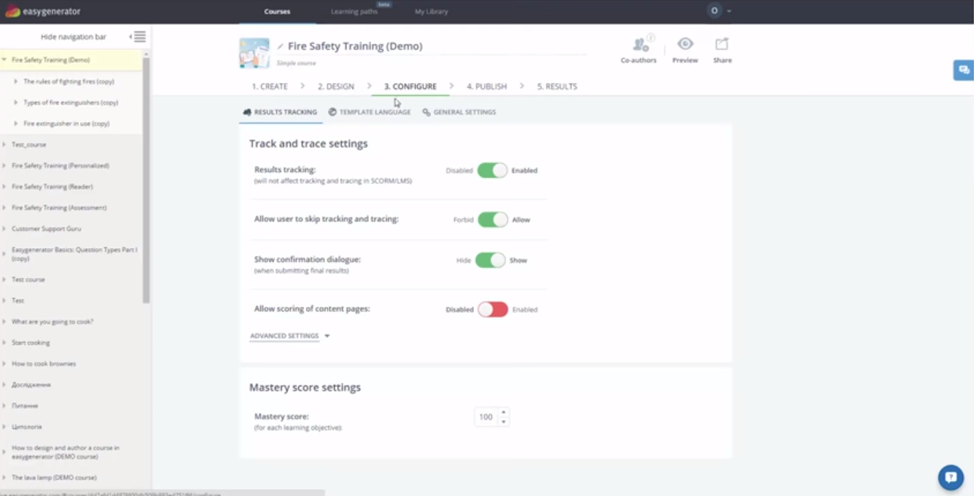 EasyGenerator-Configure