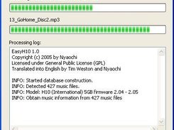 EasyH10 Processing Dialog