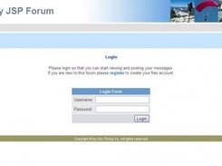 Forum login page