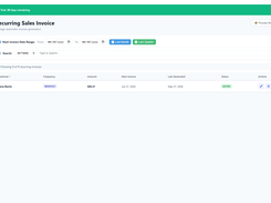 EasyLedger Recurring Sales Invoice