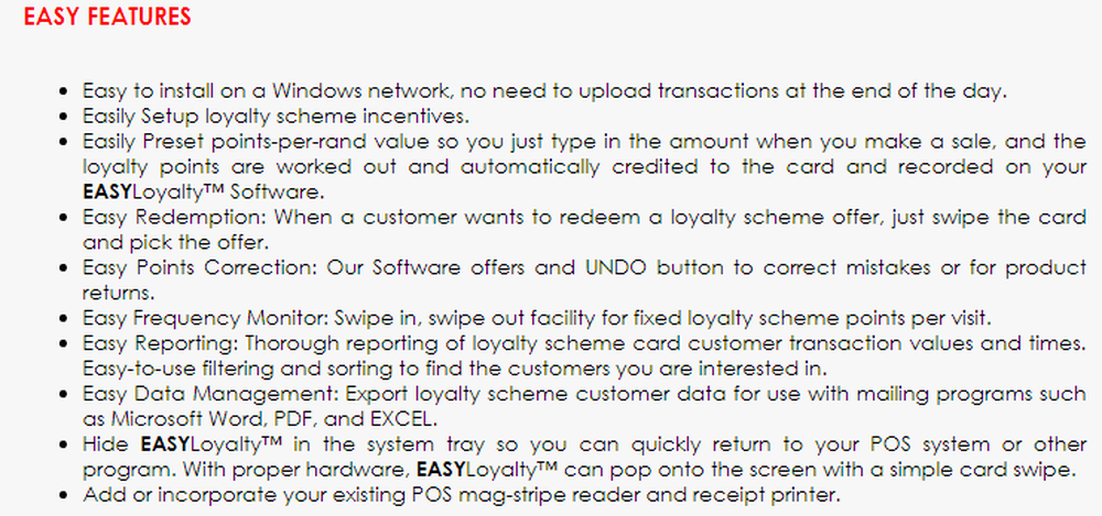 EASYLoyalty Screenshot 1