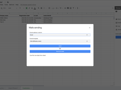 Mail merge email templates and send to customers via Gmail