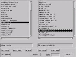 The Workbench to select soure code of functions