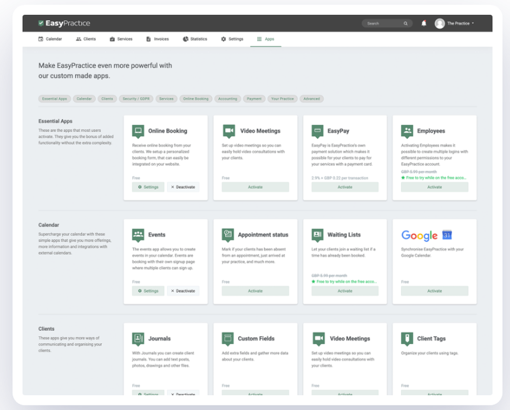 EasyPractice Screenshot 1