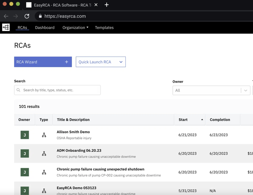 EasyRCA Screenshot 1