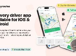 Our mobile app for iOS and Android walks your drivers through their delivery routes step-by-step, with all the information they need, right at their fingertips.