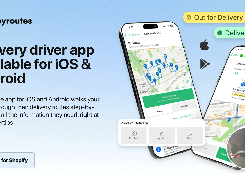 Our mobile app for iOS and Android walks your drivers through their delivery routes step-by-step, with all the information they need, right at their fingertips.