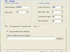 GUI of EasySSHd