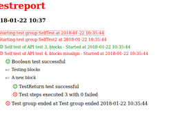 HTML Report partially collapsed