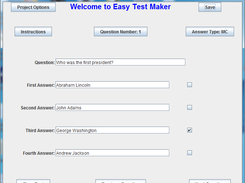main question window