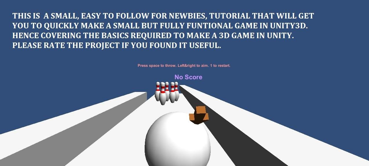 Easy Unity 3d Bowling Game Tutorial Download Sourceforge Net
