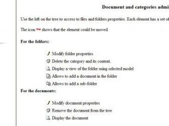 Categories and document management