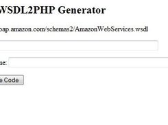 Easy Wsdl2PHP Main Window