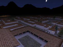 During night battles, town windows are lit