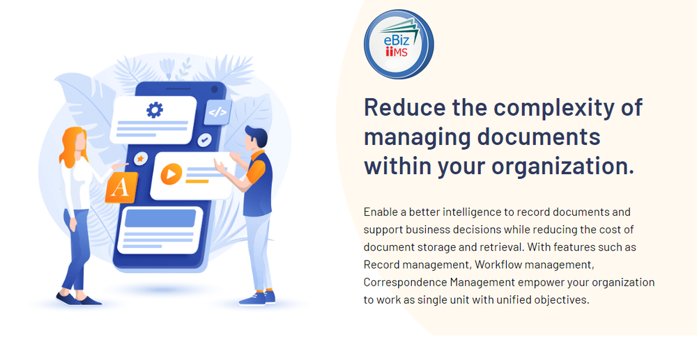 eBiziiMS Screenshot 1