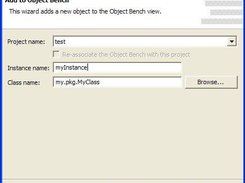 Create New Instance Wizard, page 1.