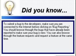 Tip of the Day screen