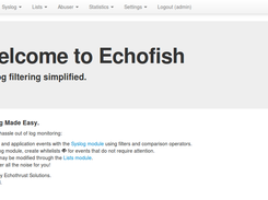 Echofish Welcome screen
