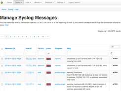 Echofish Syslog view