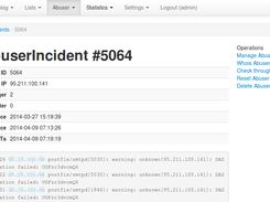 Echofish Abuser Evidence view