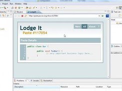 See the paste result directly in the eclipse browser