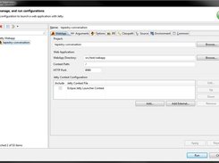 Eclipse Launch Dialog