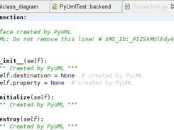 Python Code created by the roundtrip functionality