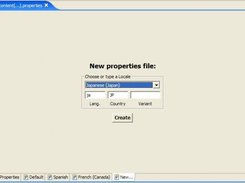 Add a new locale (properties file).