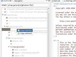 Plugin showing context menu
